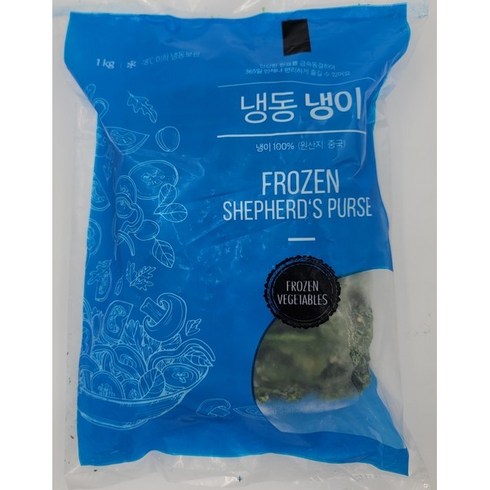 [얌얌마켓] 냉동 냉이 1kg (아이스박스 포함), 1개