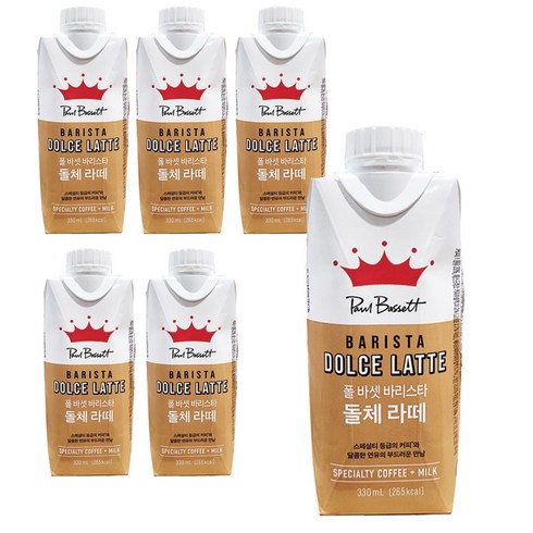 폴바셋 바리스타 돌체라떼, 330ml, 6개