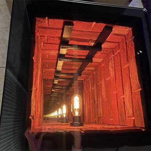 인피니티 미러 테이블 술집 클럽 LED 나이트 바3D, 크기 30x30cm