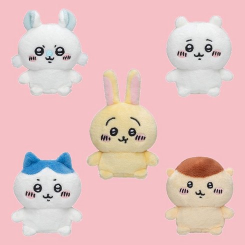 올랑올랑 치이카와 인형 일본 정품, 세트 1 5종, 높이  6.5 cm