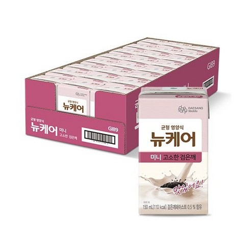 대상웰라이프 뉴케어 미니 고소한 검은깨 150ml(24입), 24개, 150ml