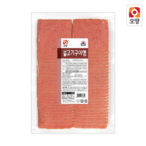 불고기구이햄 - 판매자 햇살누리 상품 슬라이스햄 1kg 50매 샌드위치 토스트햄, 6개