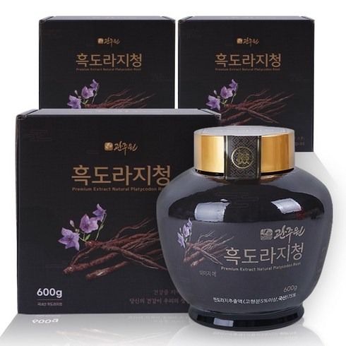 관주원 흑도라지청 600g 대용량 도라지청, 3개