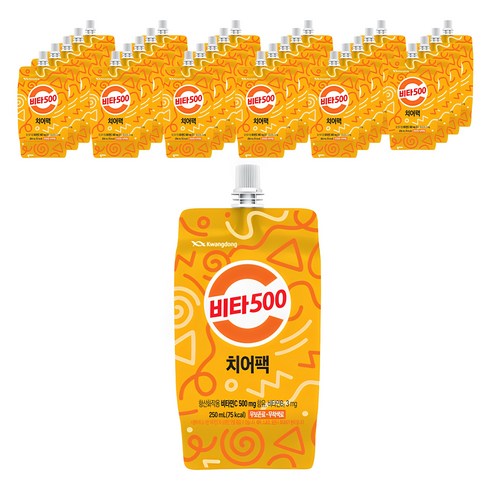 얼박 - 비타500 치어팩, 250ml, 30개