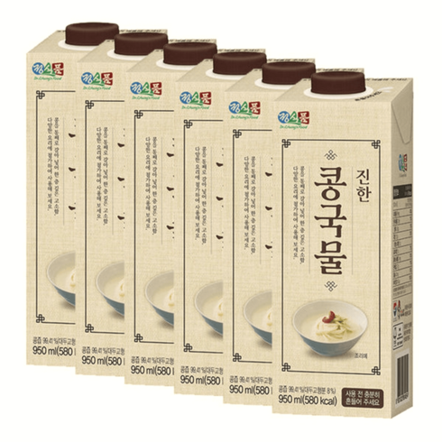 정식품 진한 콩국물 950ml, 6개