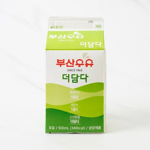 부산원데이클래스 - [메가마트]부산우유 더담다 500ml, 1개