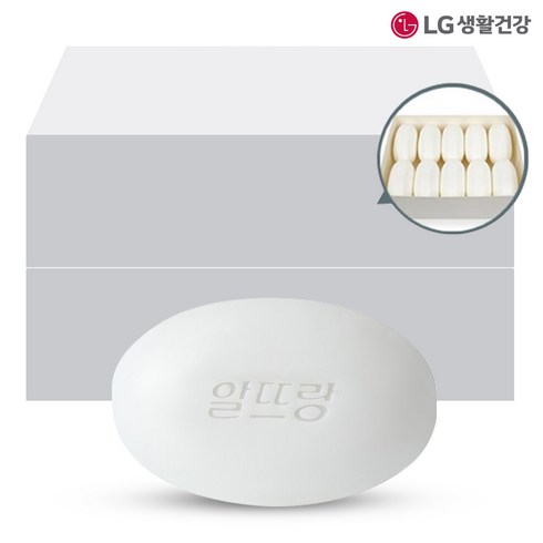 업소용비누 - 엘지생활건강 알뜨랑비누 화이트 130g, 20개