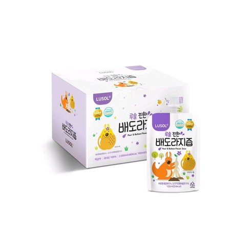 루솔이 만든 진한 배도라지즙 선물세트, 100% 국산 배도라지즙, 100ml, 30개