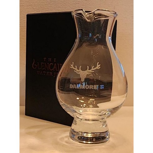Glencairn 글렌케런 달모어 로고 핸들리스 스카치 위스키 물 주전자 컵 병