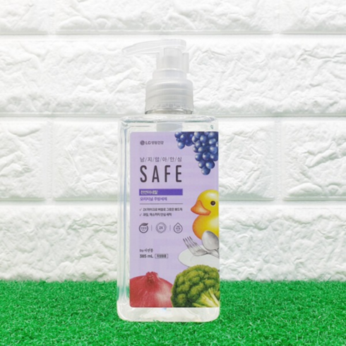 LG 생활건강 세이프 주방세제 천연미네랄 385ml x 4개