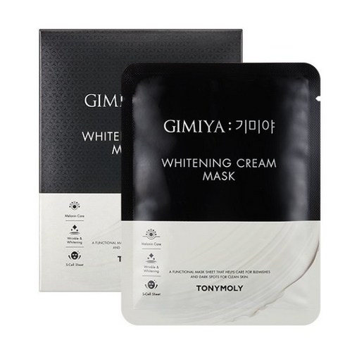 토니모리 기미야 미백 크림 마스크 250ml, 10개입, 1개