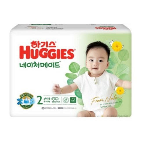 하기스 NEW 네이처메이드 밴드형 기저귀 여아용 중형 3단계(7~10kg), 2단계, 1044매