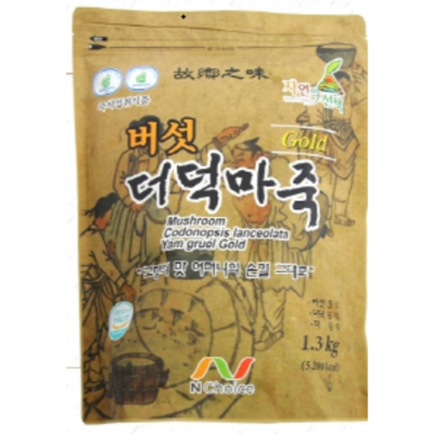 마죽 - 엔초이스 버섯더덕마죽골드 1.3kg, 1개