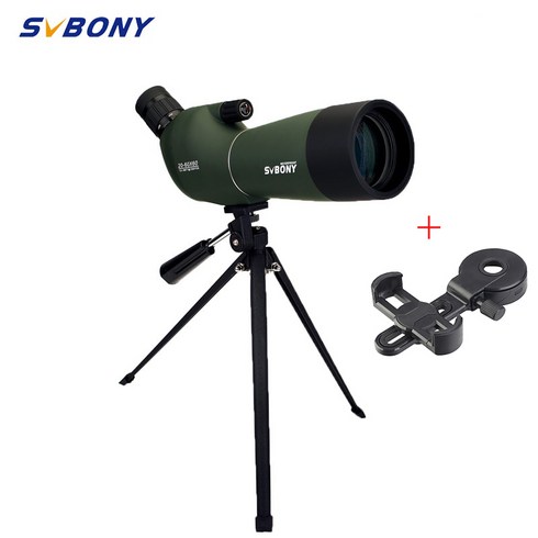 SVBONY SV28 20-60X60 스포팅 스코프 줌 망원경 강력한 단안 방수 장거리 포로 프리즘 사냥 용 슈팅