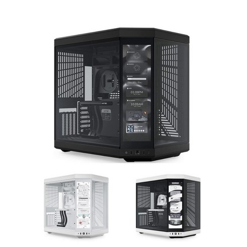 hytey70touch - hytey70 touch SCREEN PC CASE 컴퓨터 케이스, 블랙+레드