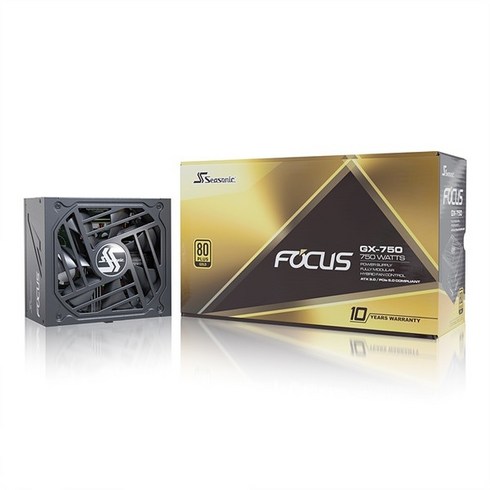 액티브3.0 10박스 - 시소닉 NEW FOCUS GX-750 GOLD Full Modular ATX 3.0, 선택하세요