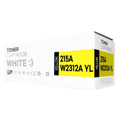 HP 215A 재생 토너 W2310A W2311A W2312A W2313A M155a M155nw M182n M183fw, 1개, W2312A 노랑