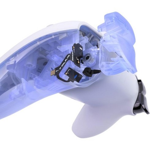 eXtremeRate 강력 버전 PS5 컨트롤러용 전체 클릭키 키트 어깨 얼굴 Dpad 버튼 커스텀 마이크로 스위치 헤어 트리거 및 택타일 마우스 클릭 BDM030, Leicht-Drück Version Trigger, P5 BDM-010 020 Micro Switch Li