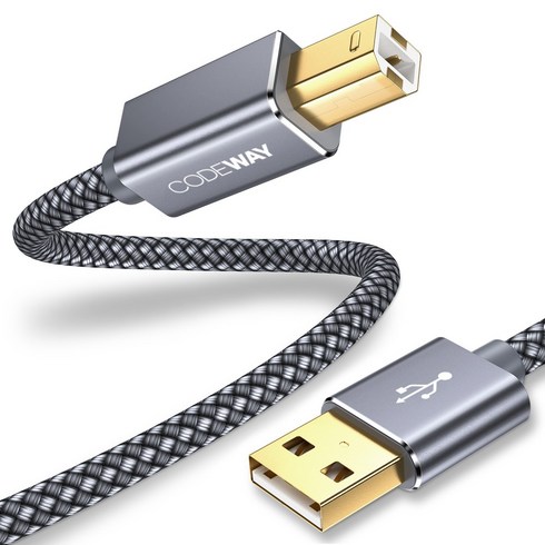usb프린터케이블 - 코드웨이 USB AB 연결 선 프린터 케이블, 1개, 1.5M