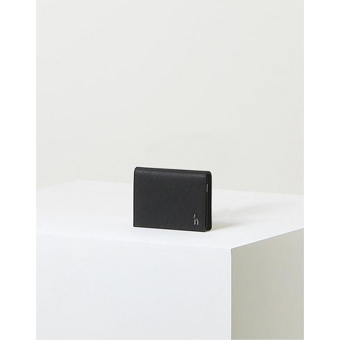 헤지스 액세서리 [COLOR POINT] 네이비 라인배색 소가죽 명함지갑