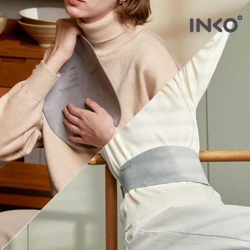 [잉코] [ 찜질기+방석] 뉴 프리미엄 슬림핏 온열 찜질기 + 스웨이드 휴대용 USB 전, 상세 설명 참조