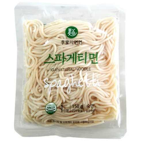 스파게티면 등급 - [수량변경]이가자연면 업소용 반조리 생 스파게티면 (150g x 30인분) 카페용 식당용 식자재 2분조리완성, 150g, 30개