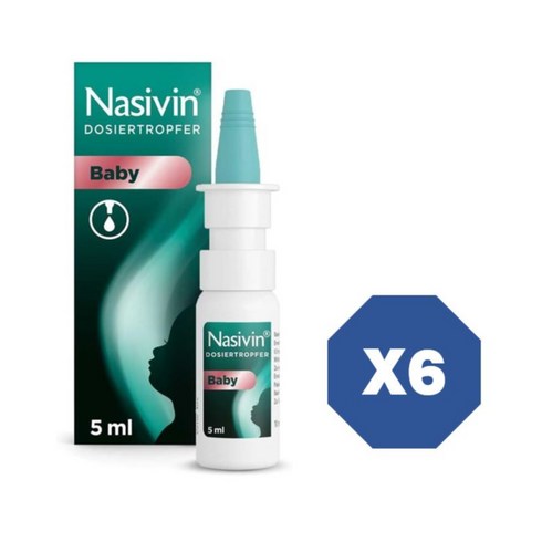 NASIVIN 나시빈 코트라펜 도징 드로퍼 베이비용 5ml X6