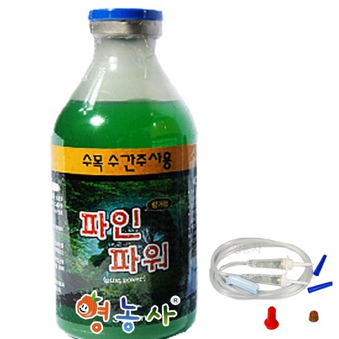 파인파워1000 - 파인파워 500ml 수간주사 수목 소나무 영양제, 파인파워500ml+수액세트1개, 파인파워500ml+수액세트