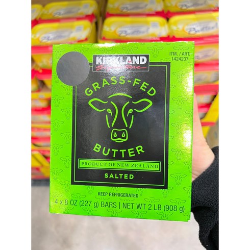코스트코 커클랜드 솔티드 버터 908g 그라스 페드 목초, 1개