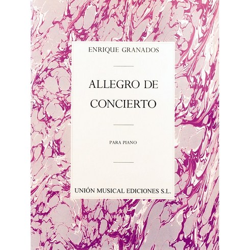 Granados - Allegro De Concierto C# major op. 46 그라나도스 - 알레그로 데 콘체르토 C#장조 op. 46 피아노 악보