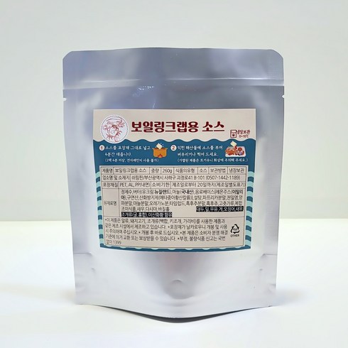 보일링크랩 - 보일링크랩 소스 보일링 씨푸드 미국남부식해물찜소스, 1개, 260g