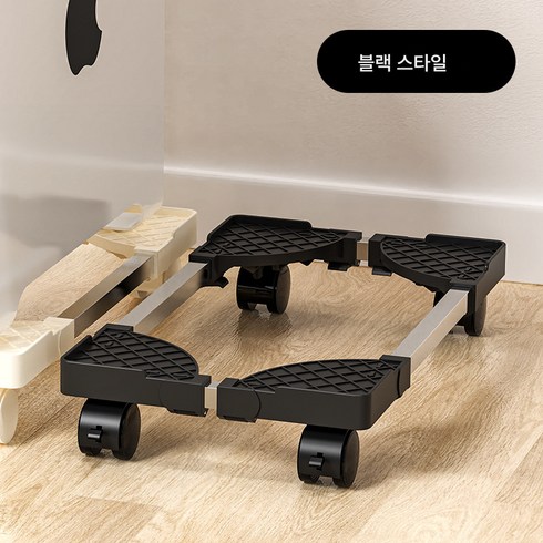 가정용 심플 데스크톱 컴퓨터 본체 거치대 도르래 이동식 섀시 받침대 키높이 선반, 색깔1, 하나