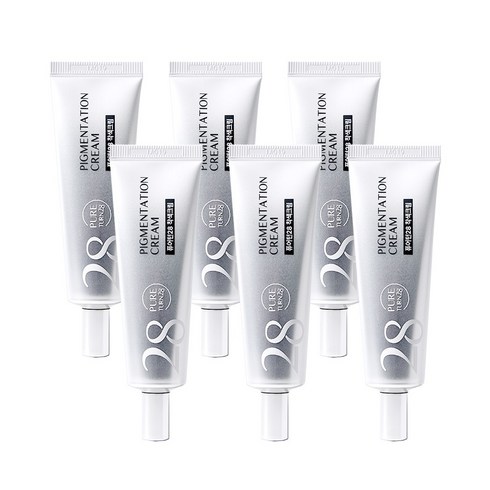 퓨어턴28 착색크림 미백 화이트닝 50ml 착색전용크림 색소침착, 6개