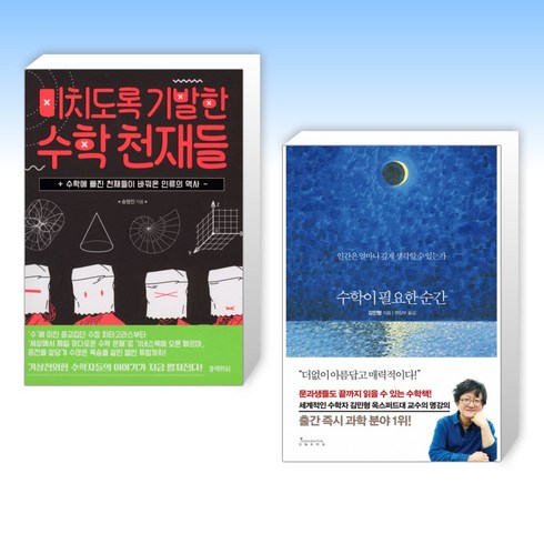 미치도록기발한수학천재들 - (세트) 미치도록 기발한 수학 천재들 + 수학이 필요한 순간 (전2권)