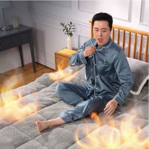 2023년 가성비 최고 온풍매트리스 - 홈쇼핑상품 전기없이 9.9도 온도상승 후끈후끈 그래핀 발열 토퍼 자가 발열매트