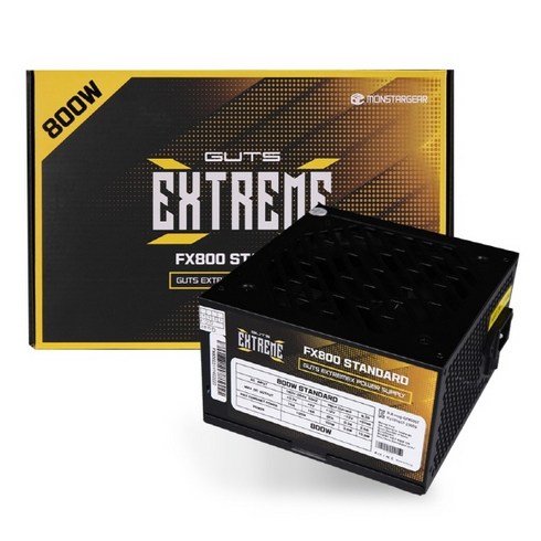 가츠파워fx800블랙 - [몬스타기어] 몬스타 가츠 ExtremeX FX800 80PLUS STANDARD (ATX/800W)