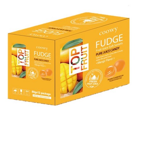 베트남 탑젤리 망고젤리 TOP FRUIT coowy 80g X 12개입, 12개