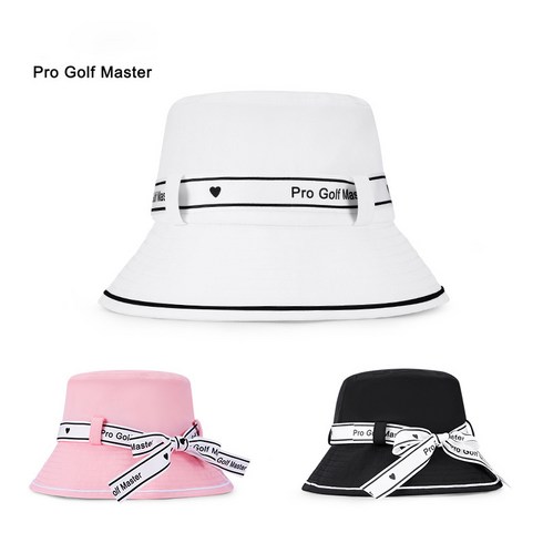 Pro Golf Master 모자 골프버킷햇 골프모자, 블랙, 1개