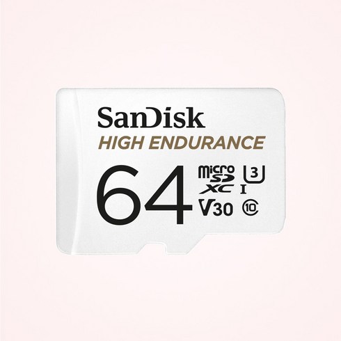 블랙박스sd카드 - 샌디스크 블랙박스전용 마이크로 SD SDSQQNR, 64GB, 1개