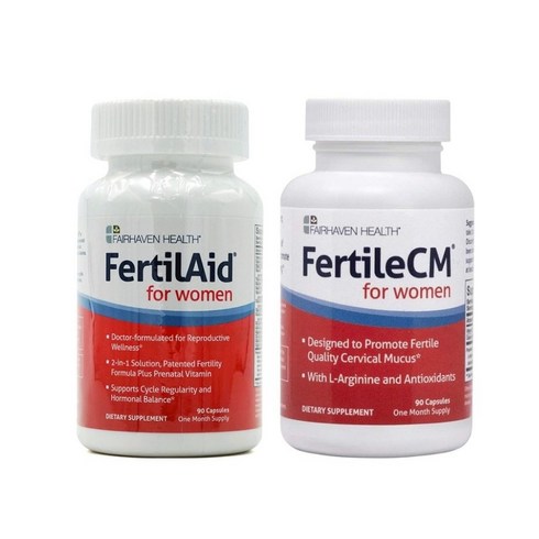 Fairhaven Health 2종 페어헤븐헬스 여성 임신 준비 세트 포 우먼 퍼틸에이드 퍼틸 씨엠, 1개, 퍼틸에이드 퍼틸씨엠