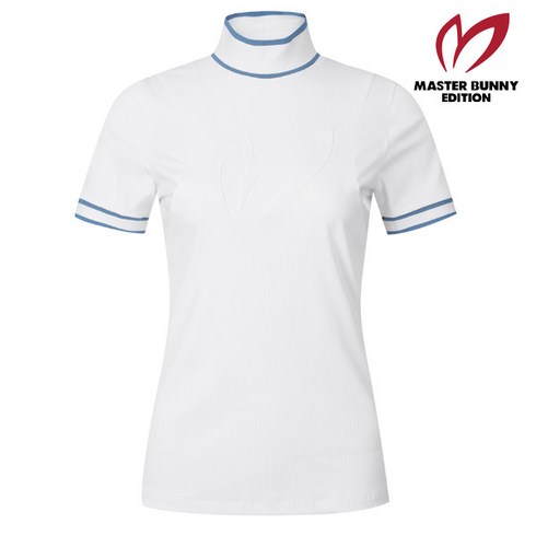마스터바니 - 마스터바니 마스터바니 티셔츠 421C2TI057 WH 여성 컬러 라인 엠
