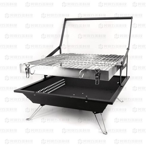 앞뒤 회전 바베큐그릴 야외 그릴 숯불 캠핑 화로대, SKJ-012, 1개