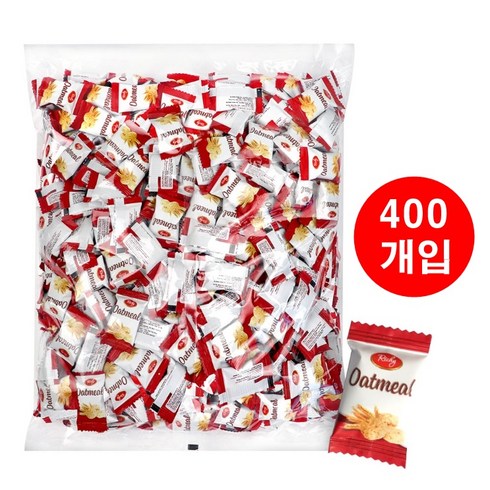 오트밀미니바이트초코 - 리치 오트밀 미니바이트 스낵, 1kg, 400개