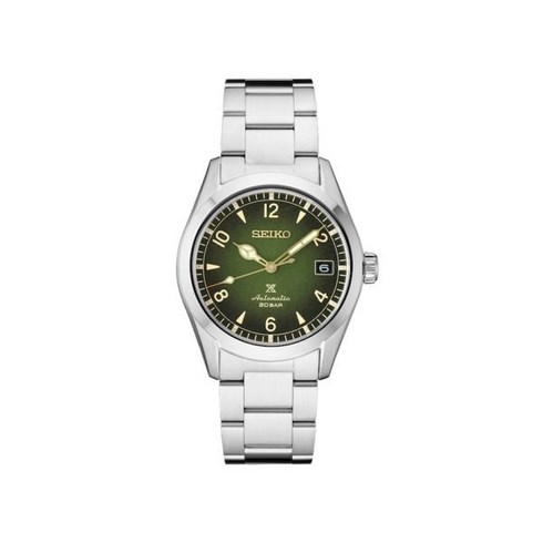 뉴세이코 알피니스트 그린 다이얼 스텐 팔찌 38mm 남성시계 SPB155 625890