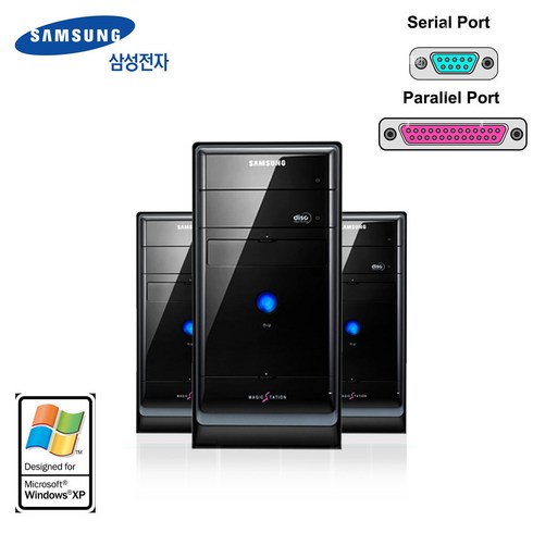 윈도우xp - 윈도우 XP 컴퓨터 산업용 일반 쿼드 Q8200 4G SSD 240G 시리얼 패러럴 XP본체 영문설치 가능(기본 한글설치)