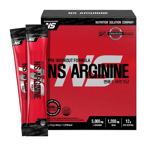 뉴트리션스토어 NS 아르기닌 5000mg 아미노산 헬스 단백질 보충제, 360g, 1개