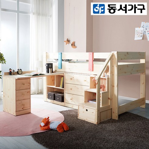 동서가구 이인스 원목 벙커침대풀세트 (매트리스포함) DF909232