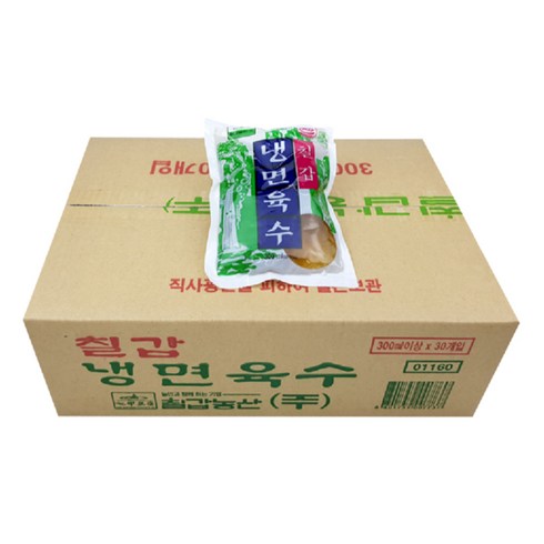 냉면육수 - 칠갑농산 냉면육수, 30개, 300ml