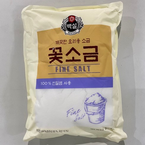 (상온)[백설]꽃소금5kg, 5kg, 1개