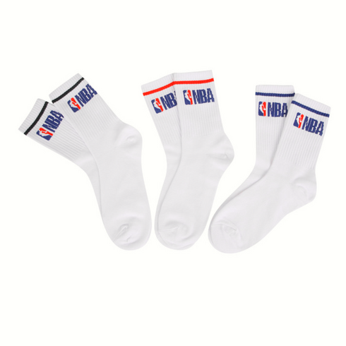nba양말 - NBA 엔비에이 빠른배송 *NBA 라인 빅로고 3PACK CREW SOCKS * N245AO201P